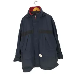 トミーヒルフィガー TOMMY HILFIGER 袖ワッペン刺繍ジップアップマウンテンパーカー フード付き リップストップ メンズ import：L 