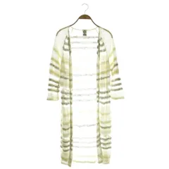 アンティパスト ANTIPAST リネン混ロングニットカーディガン 黄色 イエロー アイボリー /AQ ■OS