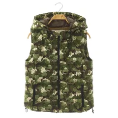 ダブルスタンダードクロージング ダブスタ DOUBLE STANDARD CLOTHING カモフラ柄中綿ベスト ジップアップ フード 迷彩柄 38 カーキ 0205-340-203 /BB ■GY19
