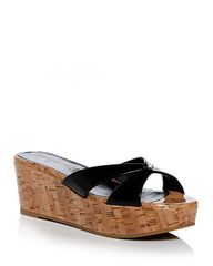スチュアート ワイツマン レディース シューズ サンダル プラットフォーム Stuart Weitzman Womens Carmen Platform Slide Sandals Black ブラッ