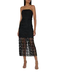 ミリー レディース トップス ワンピース レース MILLY Kaitile Lace Dress Black ブラックのサムネイル