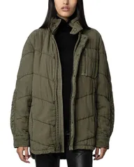 ザディグ エ ヴォルテール レディース アウター ジャケット・ブルゾン コットン Zadig Voltaire Kalice Cotton Twill Jacket Cypresのサムネイル