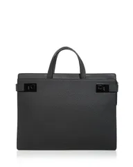 フェラガモ メンズ バッグ ビジネス系 レザー Ferragamo Leather Briefcase Neroのサムネイル