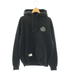 ショット SCHOTT HOODED SWEAT FIRE BUTTERFLY フードスウェットファイアーバタフライ プルオーバーパーカー ロゴ プリント M 黒 ブラック /BB ■GY19のサムネイル