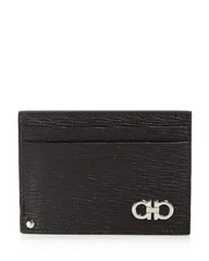 サルヴァトーレ フェラガモ メンズ アクセサリー 財布 レザー Salvatore Ferragamo Leather ID Window Card Case Black ブラックのサムネイル