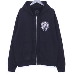 □クロムハーツ ハワイ購入品 フローラル ジップパーカー 裏地サーマル 