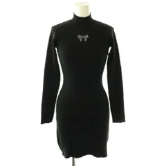 ダーリッチ Darich 24SS リボンビジューニットミニワンピース Free-L ブラック /DF ■OS