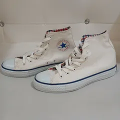 CONVERSE コンバース オールスター  HI ホワイト 24cm 新品 ハイカット チェック柄