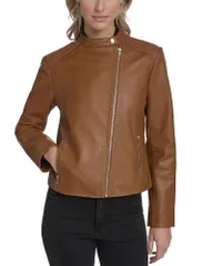 コールハーン レディース アウター ジャケット・ブルゾン Cole Haan Stand Collaracer Jacket Hazelnutのサムネイル
