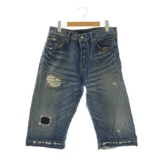 リーバイス Levi's 00年代ダメージ加工501デニムショートパンツ ジーンズ ハーフ ボタン裏359 ボタンフライ W30 インディゴ /CX ■OS ■AD