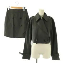 ダーリッチ Darich トレンチショートセットアップ ジャケット ミニスカート 台形 M グレー 112314036 /CX ■OS