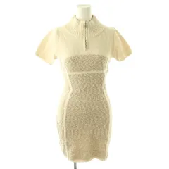 ダーリッチ Darich ラインスラブニットミニワンピース タイト F-L ベージュ ライトベージュ /CX ■OS