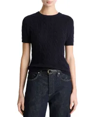 ヴィンス レディース アウター ニット・セーター Vince Cable Knit Short Sleeve Sweater Coastalのサムネイル