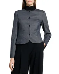 セオリー レディース アウター ジャケット・ブルゾン ツイード Theory Herringbone Tweed Clean Jacket Navy Multi ネイビー