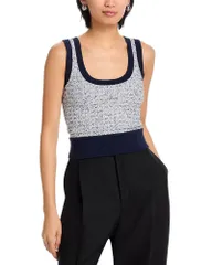 スリーワンフィリップリム レディース トップス タンクトップ ツイード 31 Phillip Lim Boucl Tweed Scoop Neck Tank Midnightのサムネイル