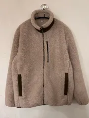 ユニクロ フリース ジャケット ベージュ m