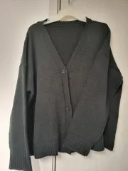 ルーズフィット カーディガン ブラック