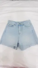 新品ライトブルーデニム ハーフパンツ