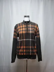 ウールシ ゴルフウェア レディース ハーフジップ ニット