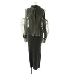 スナイデル SNIDEL レイヤードワンピーストップスセット ロングワンピース F グレー /DF ■OS