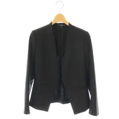 セオリー Theory TAILOR LANAI ノーカラージャケット 背抜き 00 ブラック /DO ■OS