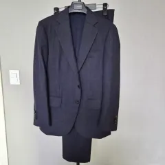 LANSMERE ランスミーア 46B 32 ウールシルク スーツ ジャケット ズボン セットアップ セット M-ジャケット-260