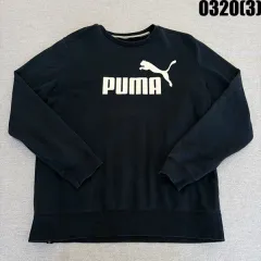 XXL プーマ ブラック スウェットTシャツ 0320(3)