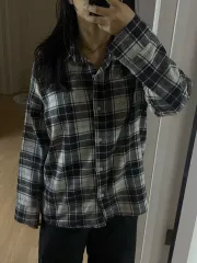 モノトーン CHECK シャツ