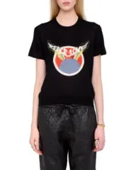 ザディグ エ ヴォルテール レディース アウター ニット・セーター Zadig Voltaire Idal Cashmere Intarsia Sweater Black ブラックのサムネイル