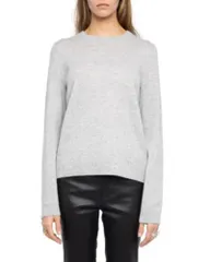 ザディグ エ ヴォルテール レディース アウター ニット・セーター Zadig Voltaire Cara Patch Sweater Light Grey グレーのサムネイル
