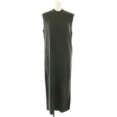セオリーリュクス theory luxe KENSINGTON ISLA ノースリーブワンピース リブニット ロング 38 グレー /DF ■OS