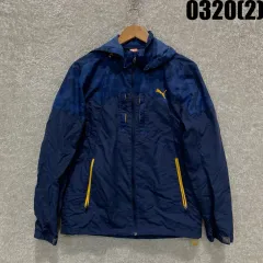 プーマ ネイビー ウィンドブレーカー フーディー ジャケット m