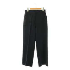 セオリーリュクス theory luxe SAXONY SEFINA  ウール センタープレスパンツ ストレートパンツ 36 ネイビー /DF ■OS