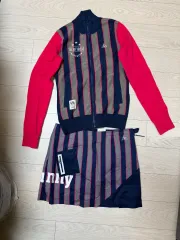 le coq sportif ジップアップ ニット & キュロット セット