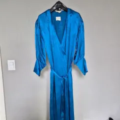 新品 H&M EU34 S ガウン型 ラブ ドレス W-ONE PIECE-232