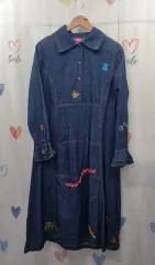 正規品) オイリリー 刺繍 デニム ワンピース