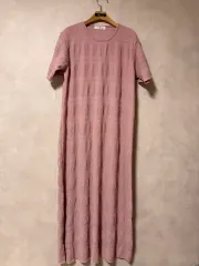 ピンク ロングワンピース