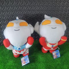 全2種セット【アミューズメント景品 ぬいぐるみ】 BANDAI/バンダイ ウルトラマンシリーズ  でっかいぬいぐるみ ウルトラマンタイガ＆ウルトラマンタロウ