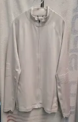 アディダス 白 ジップアップ ジャケット