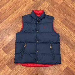 M (100) ポロラルフローレン リバーシブル ダウン ベスト