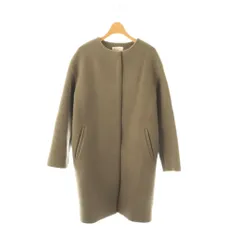 イエナ IENA ラムウールノーカラーコート M グレー ベージュ /OK ■OS