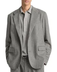 ヴィンス レディース アウター ジャケット・ブルゾン レギュラーフィット ブレザー Vince Flannel Regular Fit Blazer Medium Heather Gray グレー