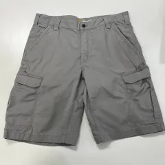 36 Carhartt カーハート カーゴ ハーフパンツ ライトグレー リラックスフィット ワークパンツ