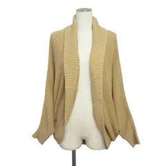 マウジー MOUSSY カーディガン ニット ドルマンスリーブ ショールカラー  コットン アクリル FREE ベージュ
