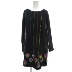 グラニフ graniph スウェットワンピース トルコランプモチーフ F ブラック /UO