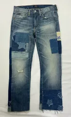 ポロ ラルフローレン パッチワーク デニム パンツ 26