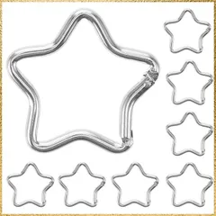 ☆彡送料無料でお届け☆彡 CALLARON 星型カラビナ 10個セット アルミ合金製 軽量ポータブル キーホルダー クリップ 多用途 アウトドア バッグチャーム用