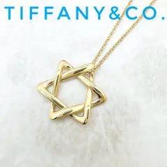 美品🌟Tiffany＆Co. スターオブダビデ イエローゴールド ネックレス 約40㎝ Uのサムネイル