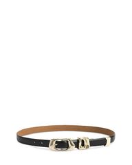 シェーヌダンクル リバーシブルベルト マイヨンH 黒シルバー金具 シェーヌダンクル リバーシブルベルト マイヨンH 黒シルバー金具