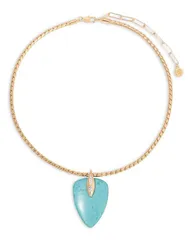 エティカ レディース アクセサリー ネックレス・チョーカー・ペンダントトップ レース Ettika Turquoise Solstice Turquoise Cubic Zirconia Pendanのサムネイル